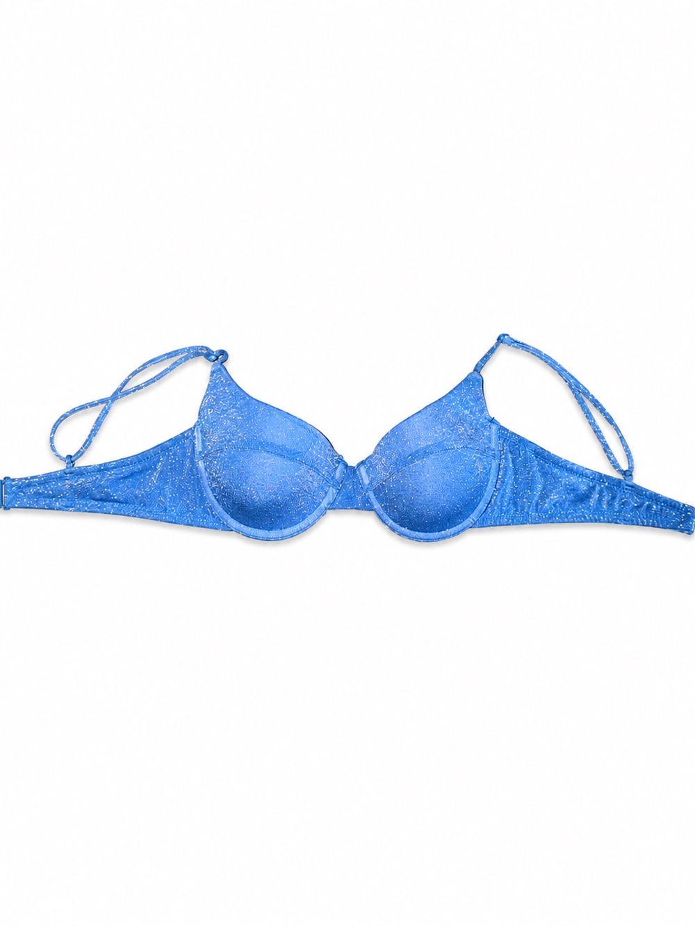 triangl swimwear Blue Shimmer Underwire Bikini Top